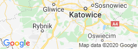 Laziska Gorne map